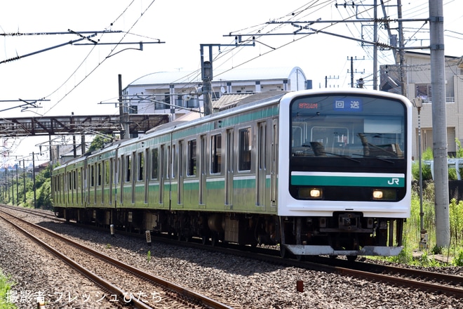 【JR東】E501系K751編成郡山総合車両センターへ回送を不明で撮影した写真