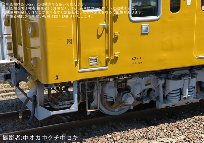 【JR西】105系セキU-02編成下関総合車両所本所構内試運転を不明で撮影した写真