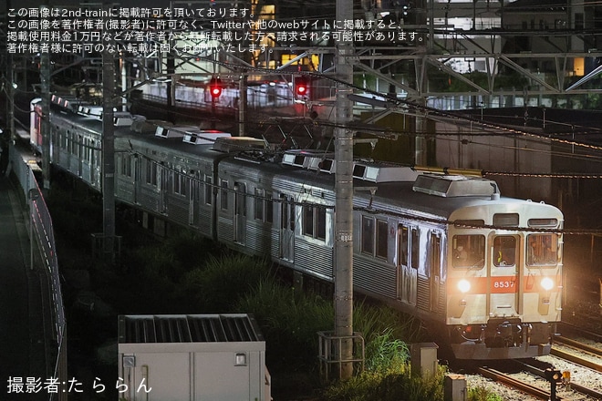 【東急】8500系8637Fが4両となり長津田車両工場から長津田検車区へ回送