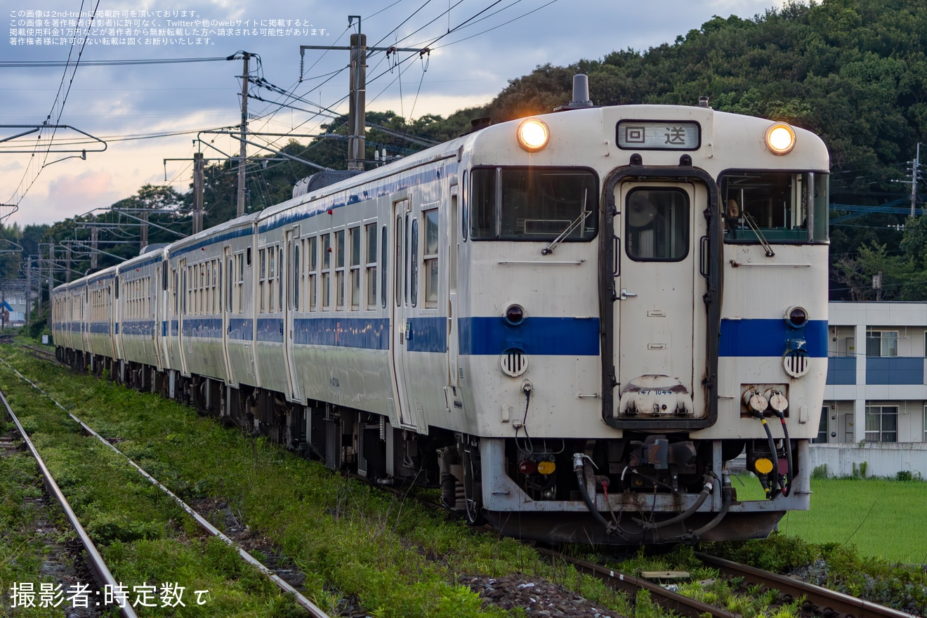 【JR九】キハ40形およびキハ147形6両の回送列車が運転の拡大写真