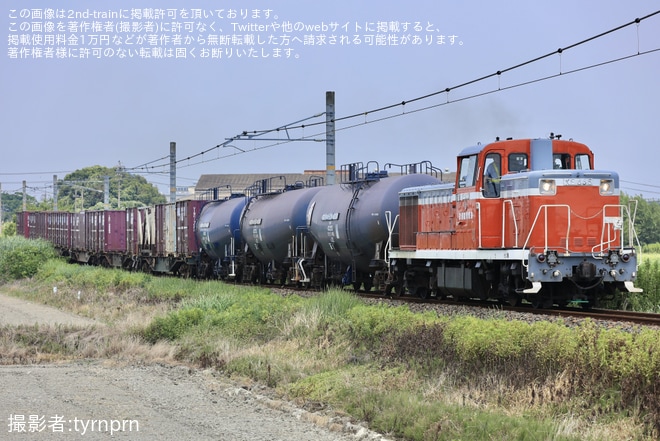 【JR貨】タキ44000形タキ44156とタキ43000形のタキ43355、タキ43352が廃車のため回送