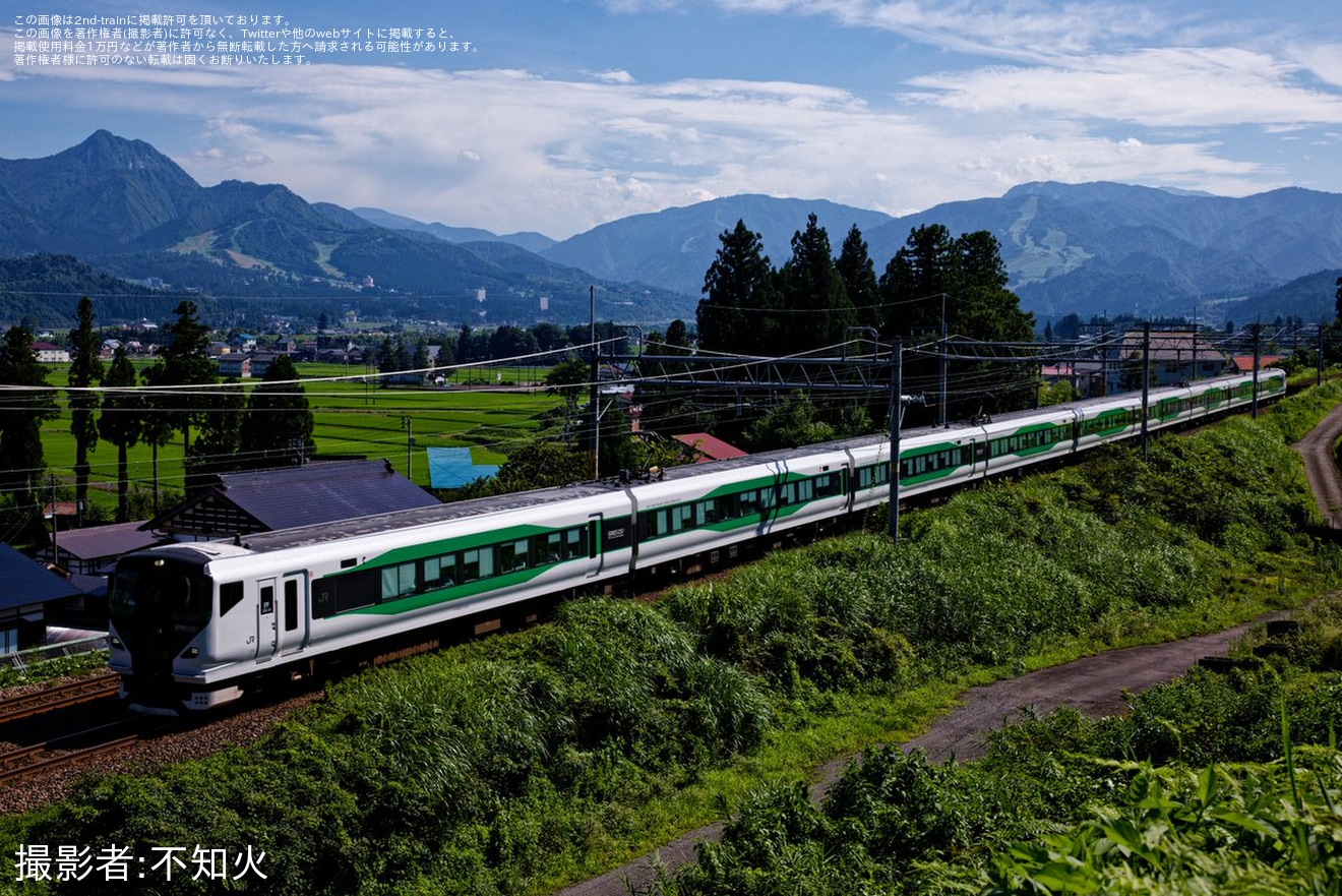 【JR東】長岡大花火大会開催に伴う団体臨時列車の拡大写真