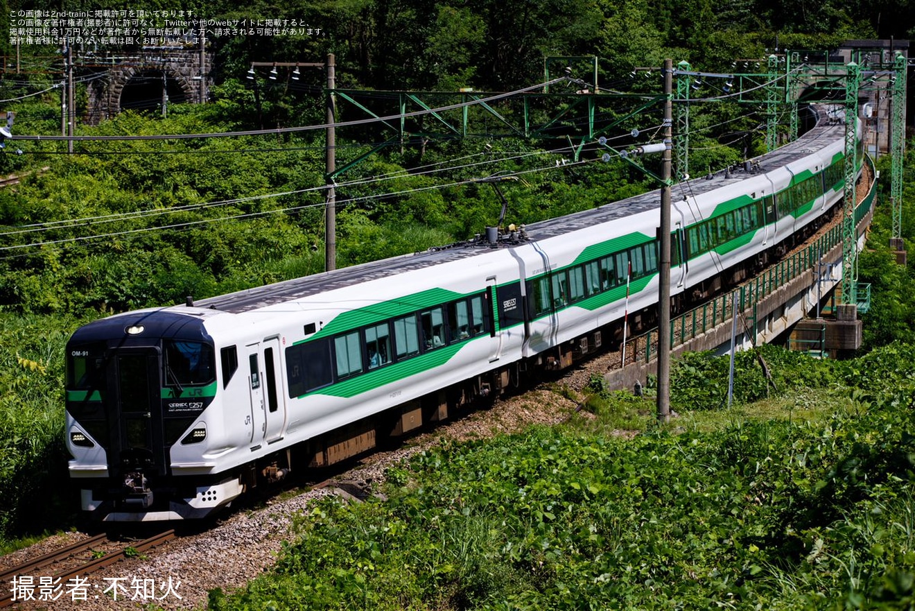 【JR東】長岡大花火大会開催に伴う団体臨時列車の拡大写真