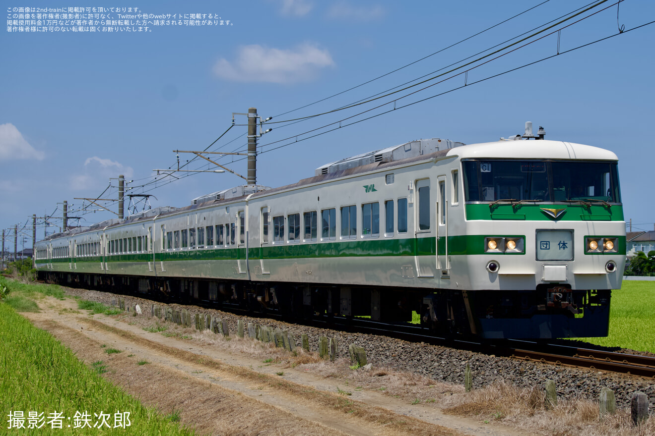 【JR東】両国発 銚子行き 国鉄型185系で行く!銚子駅電留線撮影会プラン 団体臨時列車の拡大写真