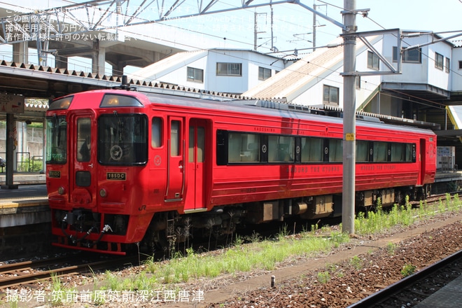 【JR九】キハ185-15小倉総合車両センター出場を不明で撮影した写真