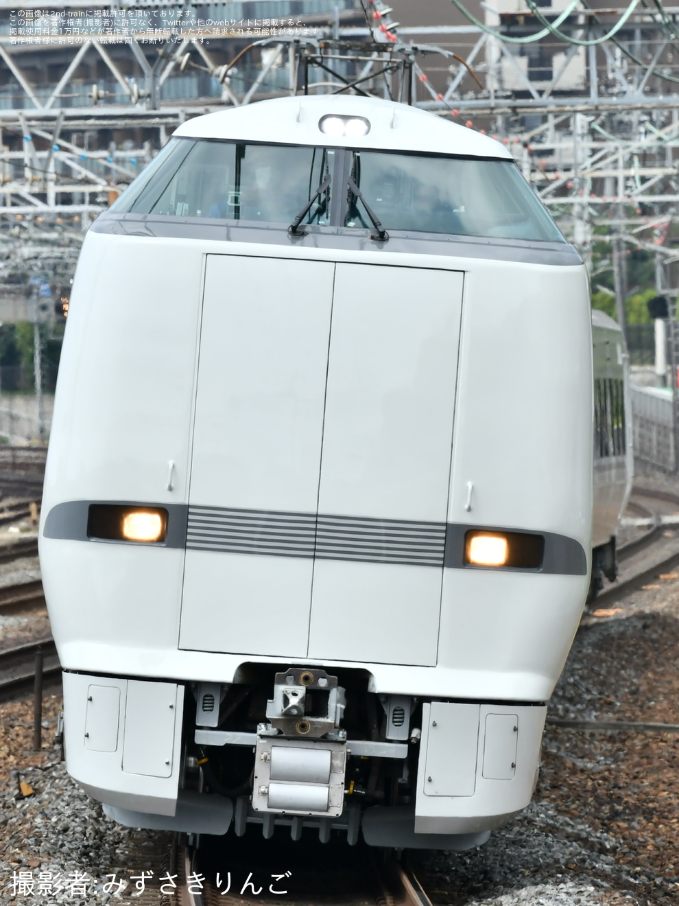 【JR西】289系FG403編成吹田総合車両所本所出場試運転の拡大写真