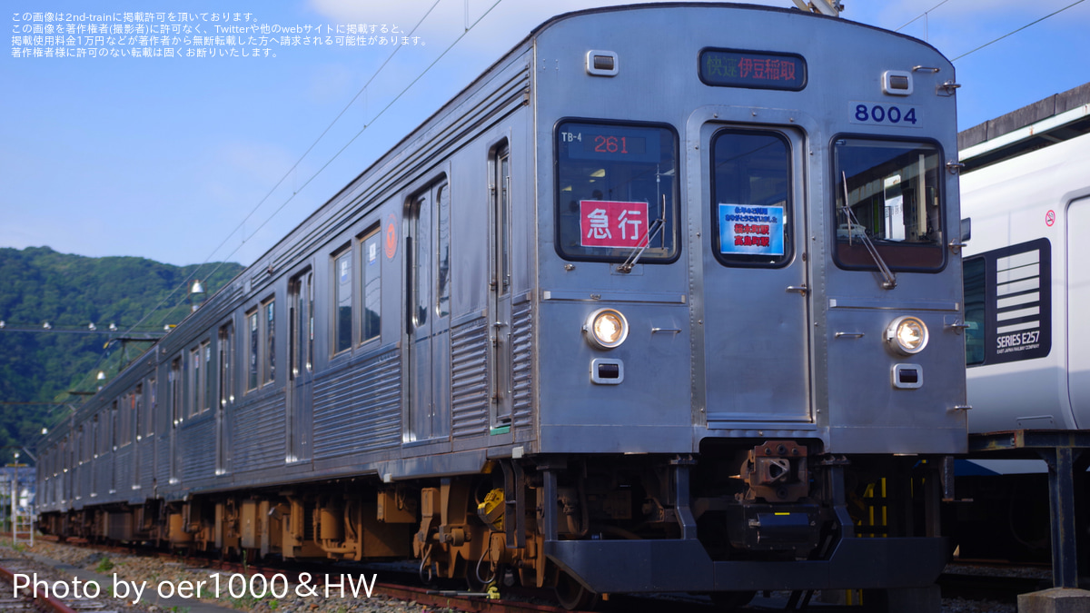 伊豆急】8000系TB-4編成を使用した貸切列車 |2nd-train鉄道ニュース