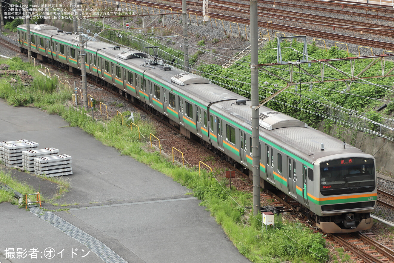 【JR東】E231系1000番台U57編成 東京総合車両センター入場回送の拡大写真