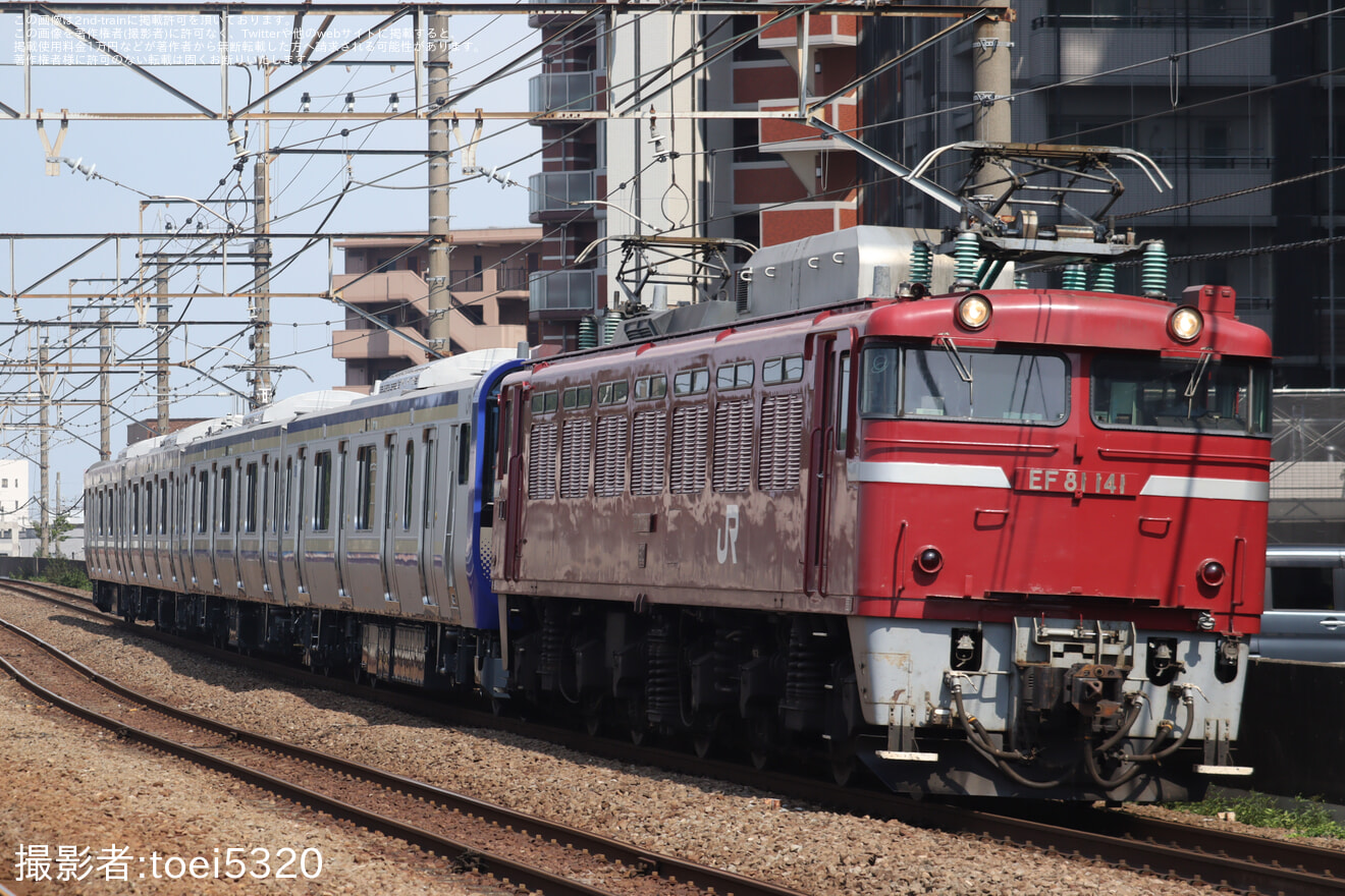 【JR東】E235系クラJ-39編成 配給輸送の拡大写真