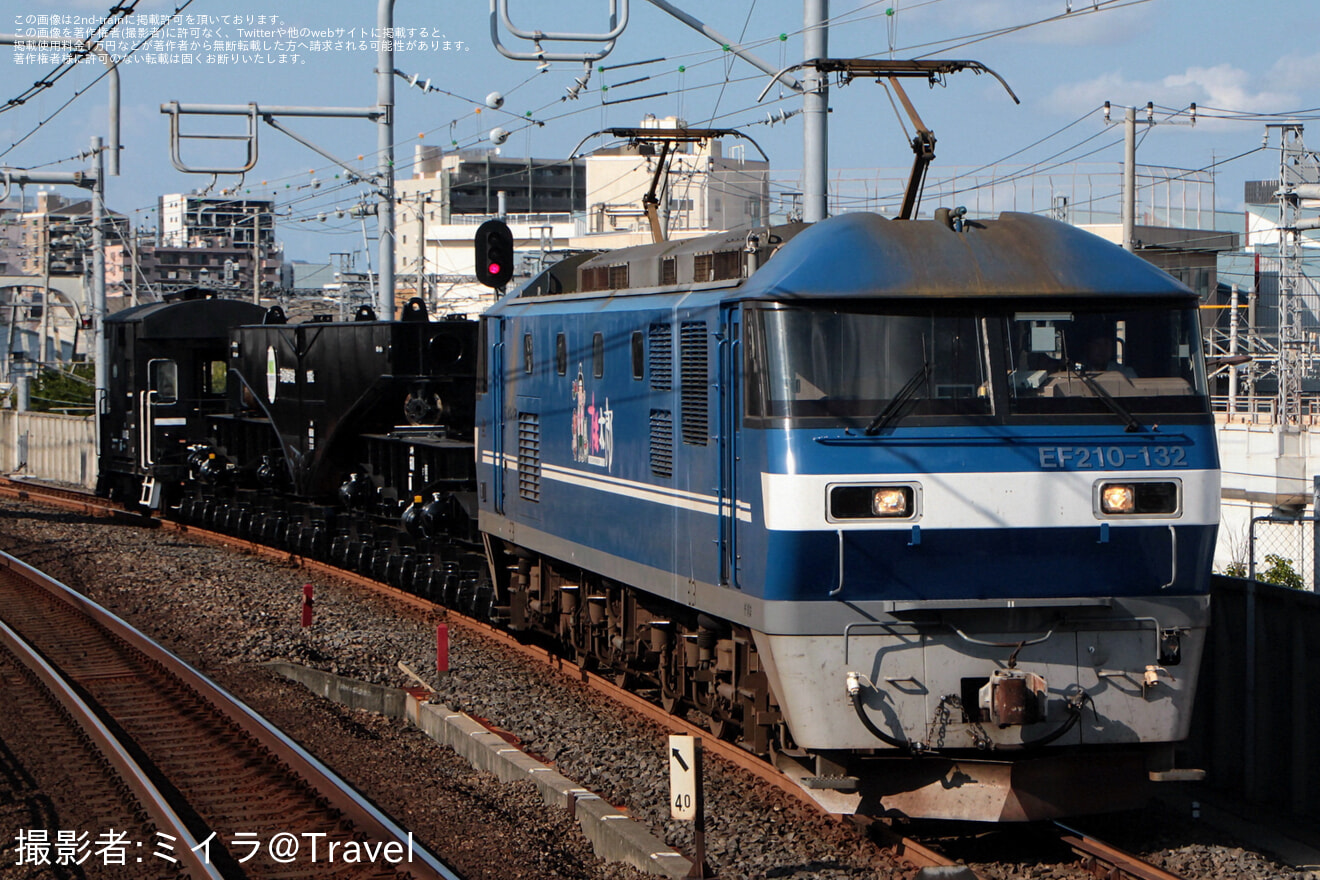 【JR貨】シキ611特大貨物が隅田川ターミナルへ配給の拡大写真