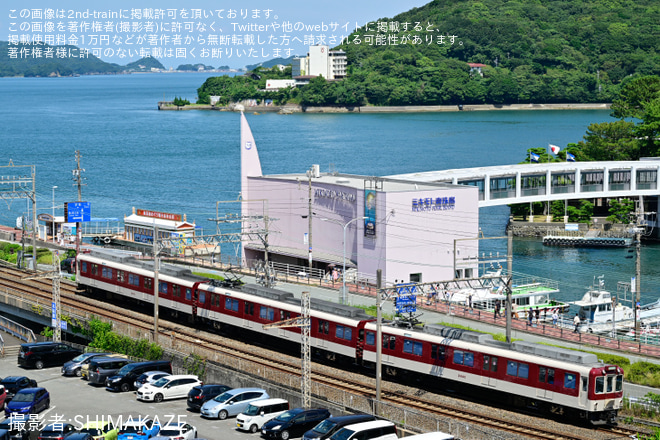 【近鉄】地震臨時情報に伴い貸切列車という名目になっている臨時列車の賢島行きが運転を鳥羽～中之郷間で撮影した写真