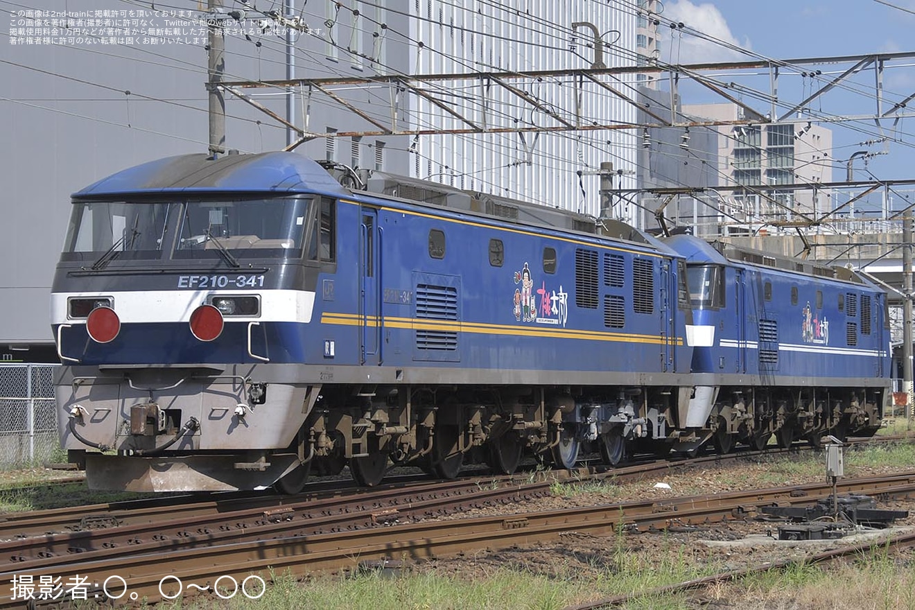 【JR貨】新山口脱線事故当該のEF210-341が広島車両所へ回送の拡大写真