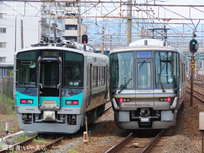 【JR西】125系F17編成吹田総合車両所本所出場回送を不明で撮影した写真