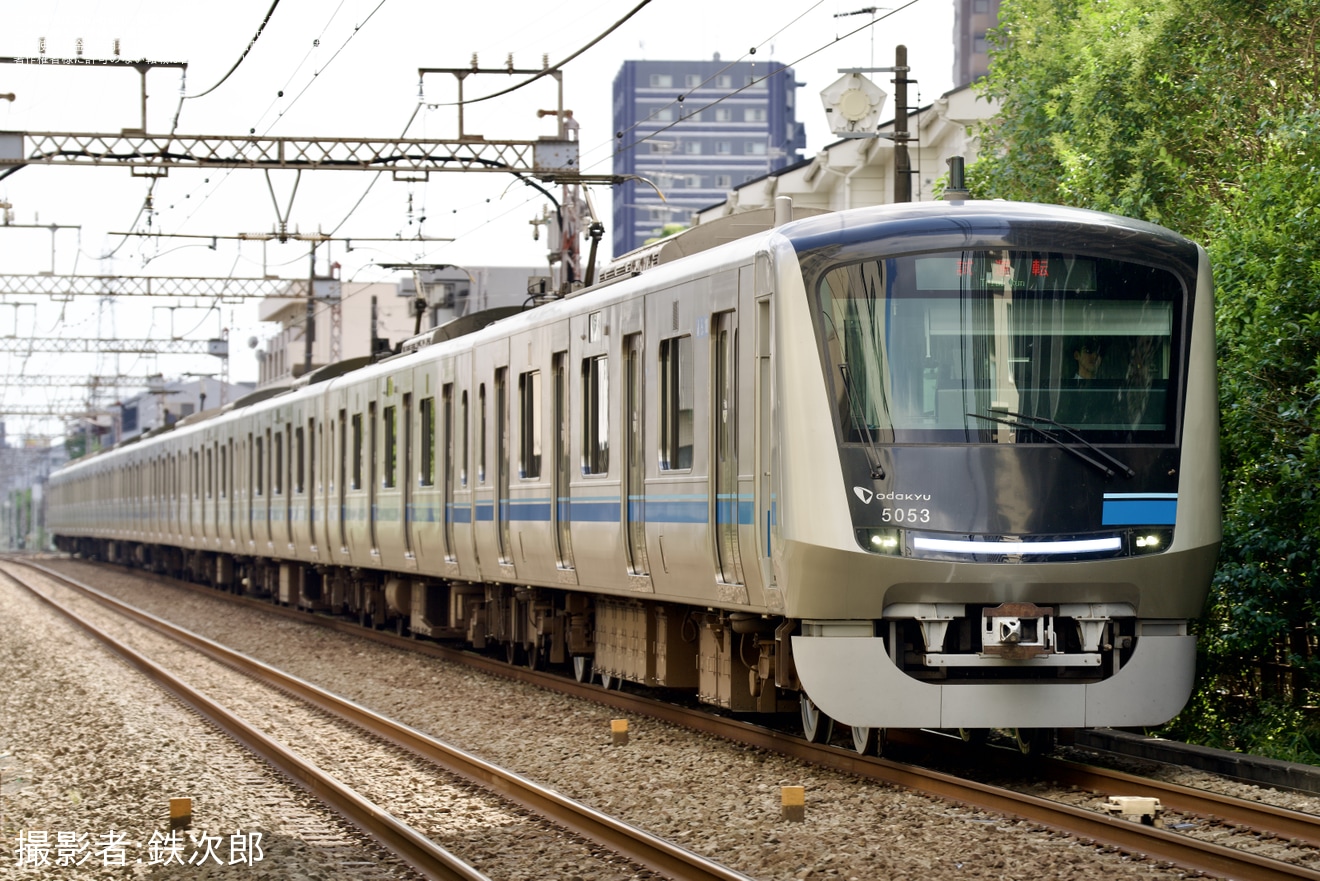 【小田急】5000形5053×10(5053F) 車輪交換試運転の拡大写真