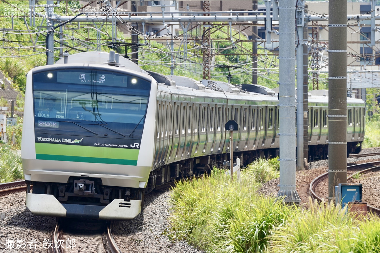 【JR東】E233系クラH008編成 東京総合車両センター入場回送の拡大写真