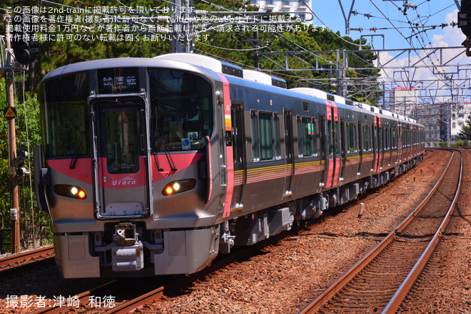 【JR西】227系L23編成+L22編成が公式試運転を実施を舞子駅で撮影した写真