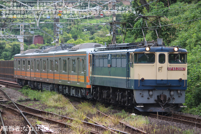 【伊豆箱】5000系5503F甲種輸送を根府川駅で撮影した写真