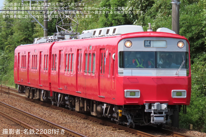 【名鉄】6800系6804F試運転を富士松～一ツ木間で撮影した写真