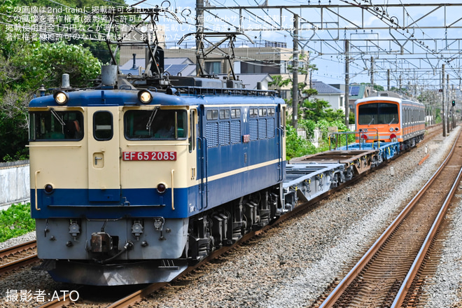 【伊豆箱】5000系5503F甲種輸送を大磯駅で撮影した写真