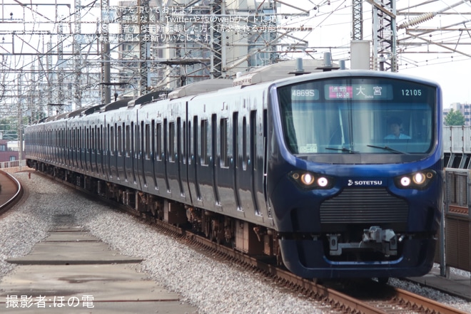 【相鉄】12000系12105×10(12105F)が通勤快速大宮行きで大宮へを北与野駅で撮影した写真