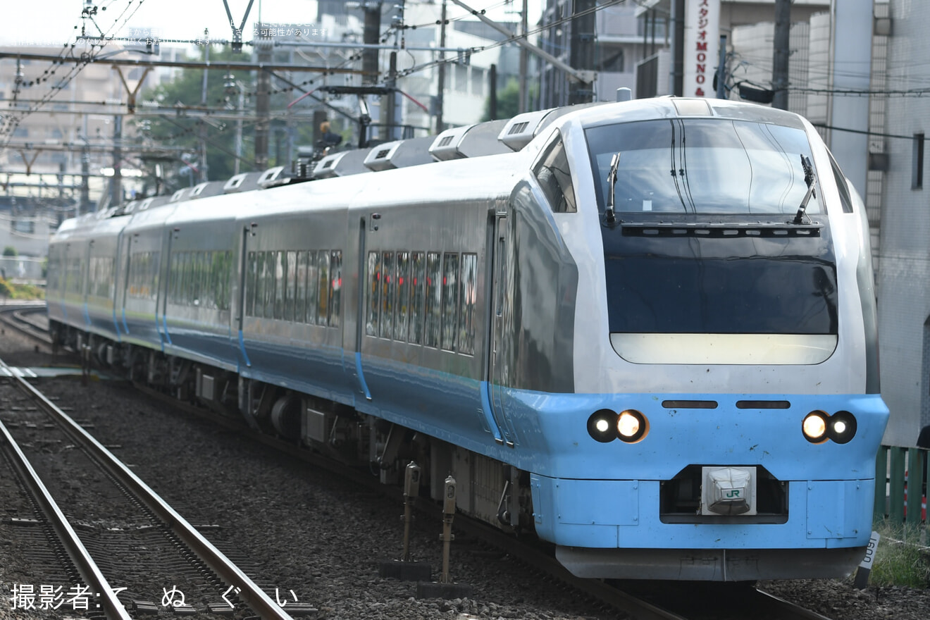 【JR東】臨時特急「夏の海浜公園高尾号」が運転の拡大写真