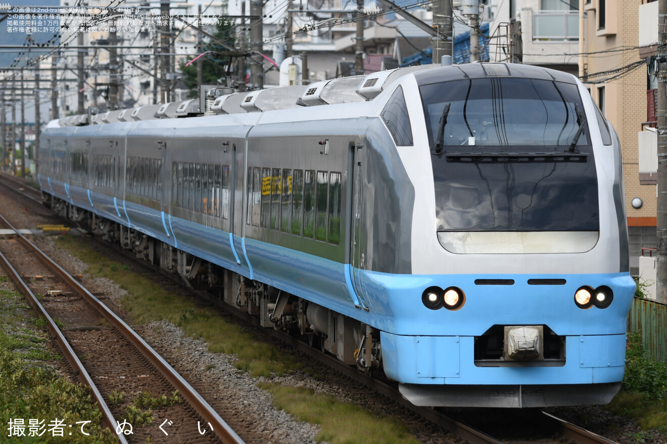 【JR東】臨時特急「夏の海浜公園高尾号」が運転の拡大写真