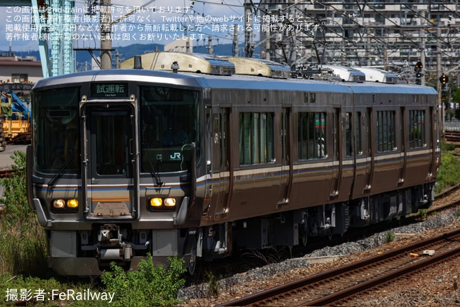 【JR西】223系F6編成吹田総合車両所本所出場試運転を不明で撮影した写真