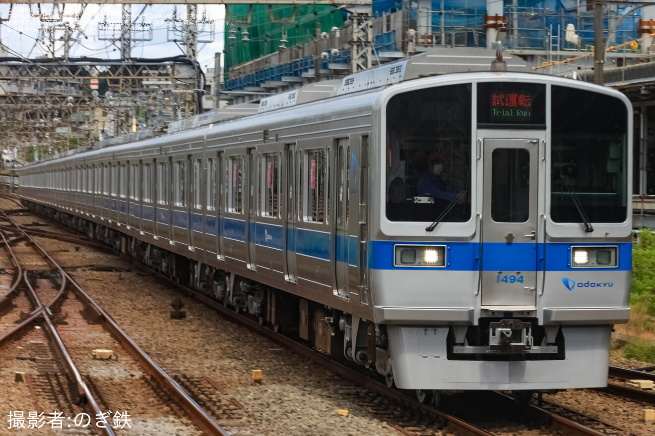 【小田急】1000形1094F（1094×10）大野総合車両所出場試運転の拡大写真