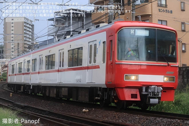 【名鉄】3100系3102F舞木検査場出場試運転 を東岡崎～男川間で撮影した写真