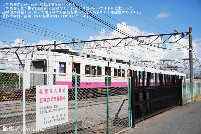 【新京成】8800形8806編成がくぬぎ山車両基地へ入場をくぬぎ山車両基地付近で撮影した写真