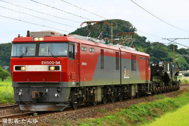 【JR貨】シキ801B2返却回送(202408)を久田野～白河間で撮影した写真