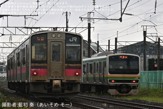 【JR東】E231系S-34編成秋田総合車両センター構内試運転を不明で撮影した写真