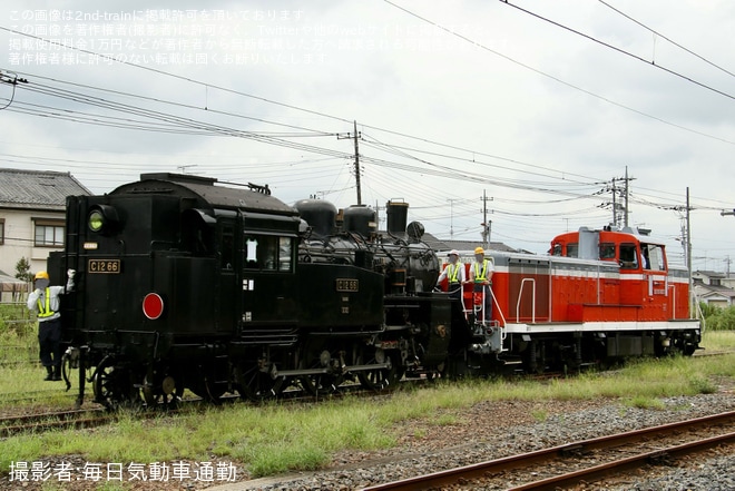 【真岡】C12-66大宮総合車両センターへ配給輸送(202409)を不明で撮影した写真