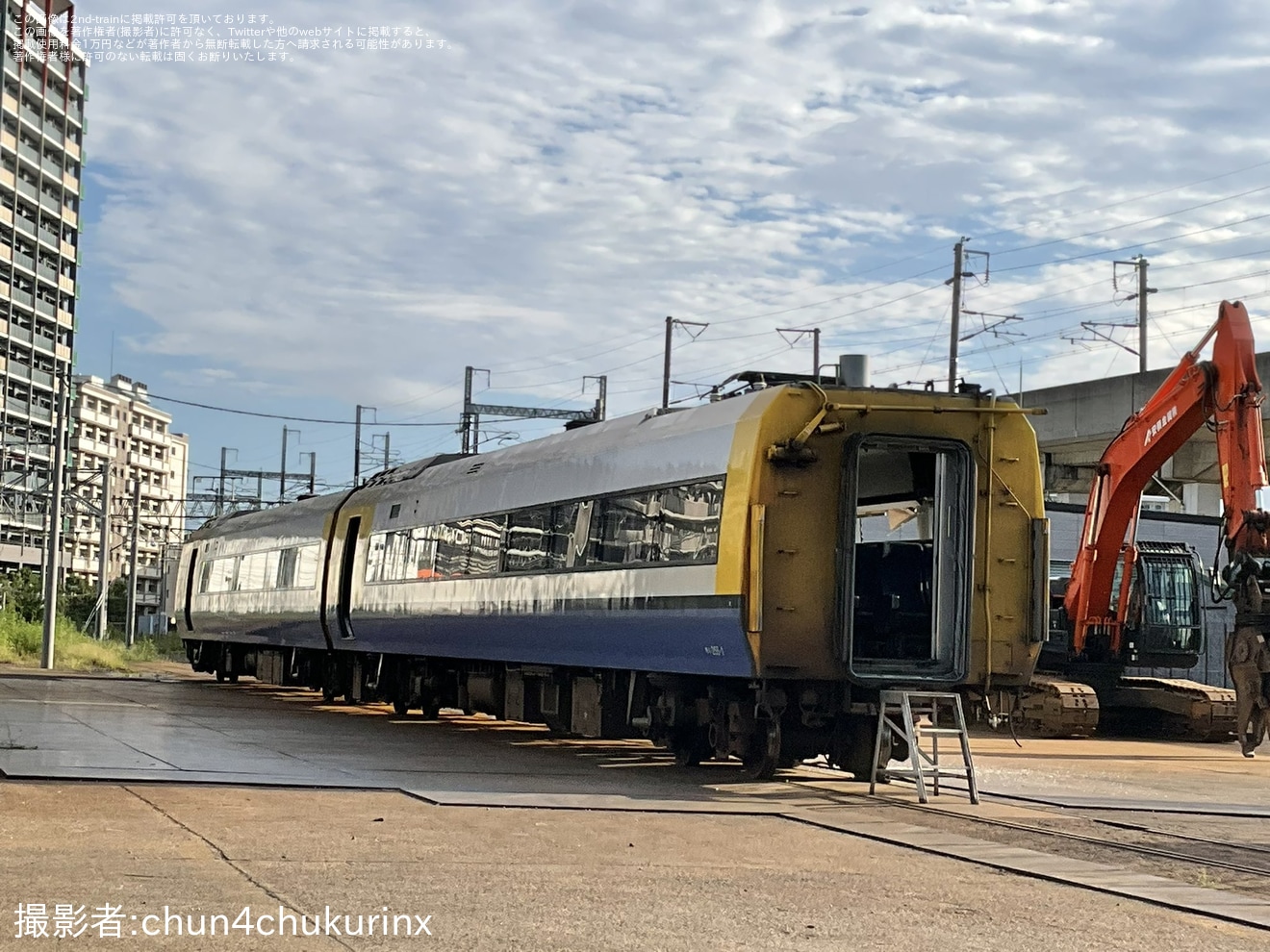 【JR東】255系Be-01編成郡山総合車両センターの解体線への拡大写真