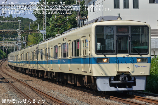 【小田急】8000形8252F(8252×6)車輪交換試運転を相武台前～座間間で撮影した写真