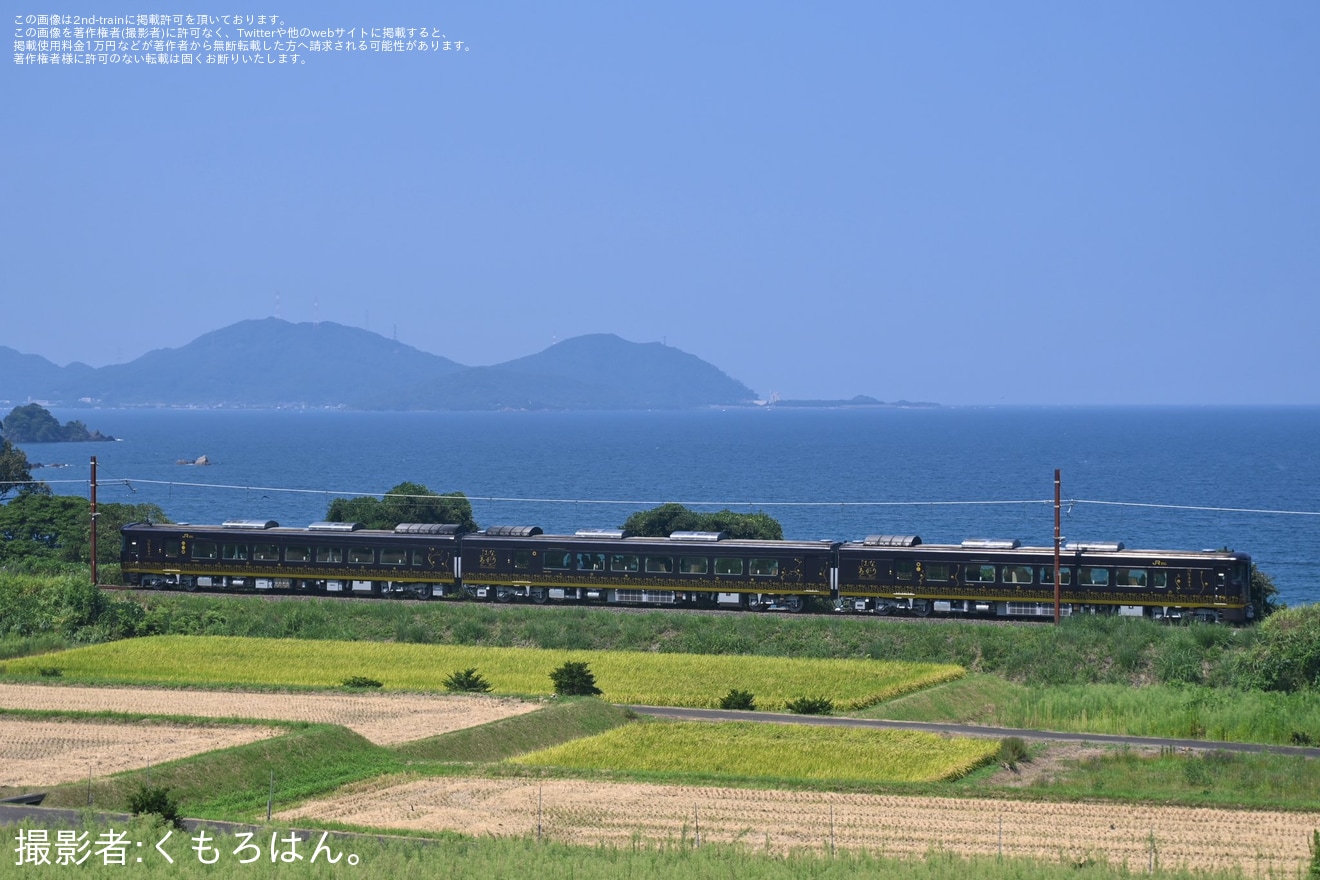 【JR西】キロ189系(キハ189系)「はなあかり」 が小浜線内での試運転の拡大写真