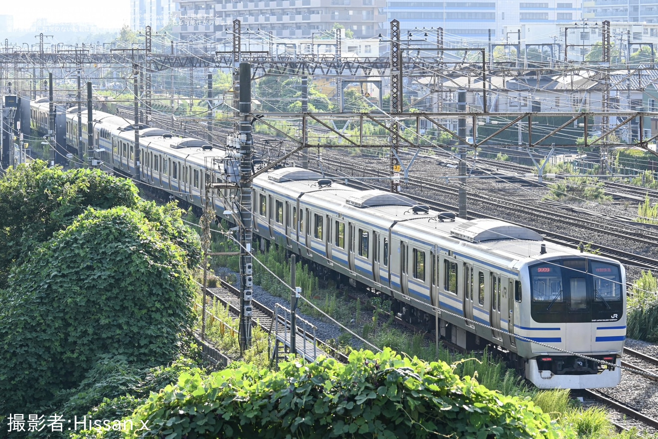 【JR東】E217系Y-40編成のドアステッカーが撤去の拡大写真
