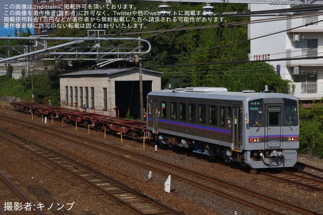 【JR西】コキ200形4両が下関総合車両所本所へ入場回送を不明で撮影した写真