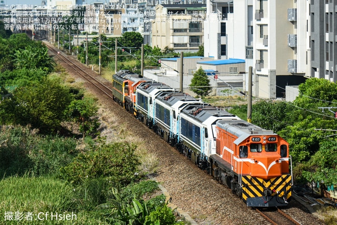 【台鐵】R200型R213,R214,R215が輸送を清水〜沙鹿間で撮影した写真