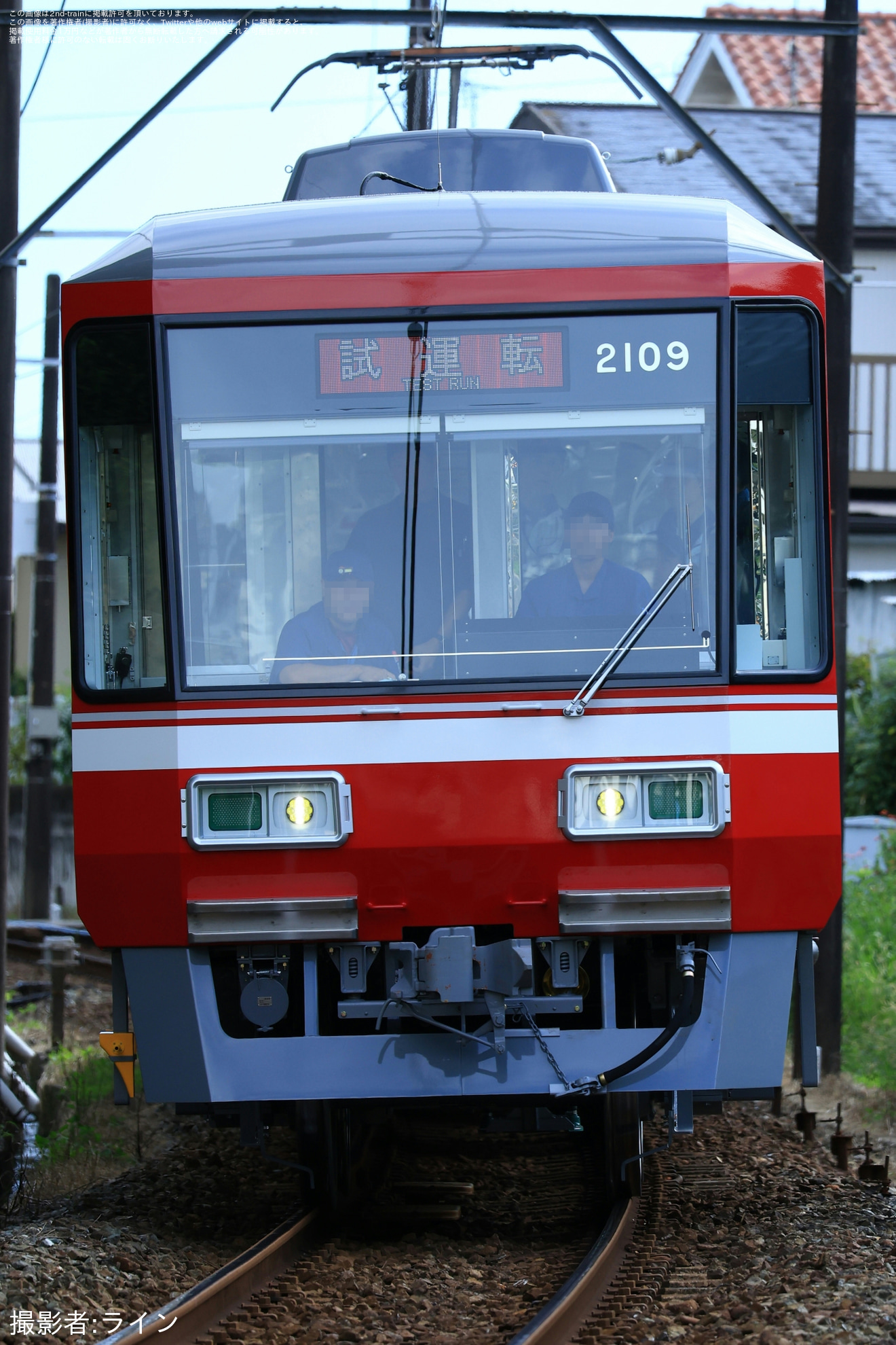 【遠鉄】新造車の2000形2009F試運転の拡大写真