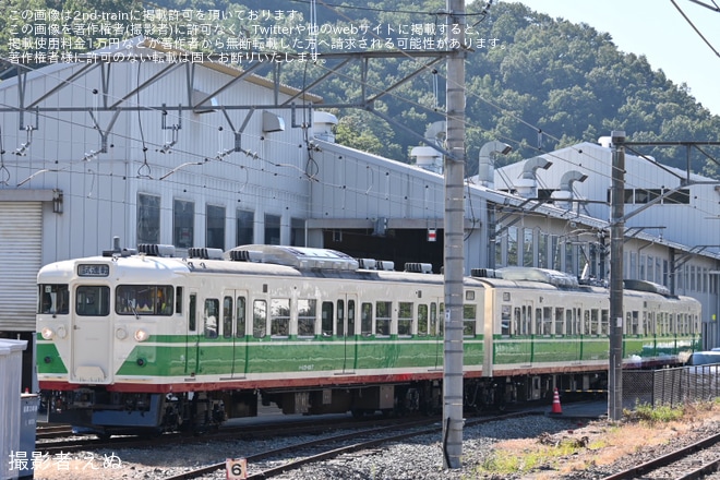 【しな鉄】115系S7編成の車番フォントが国鉄仕様に