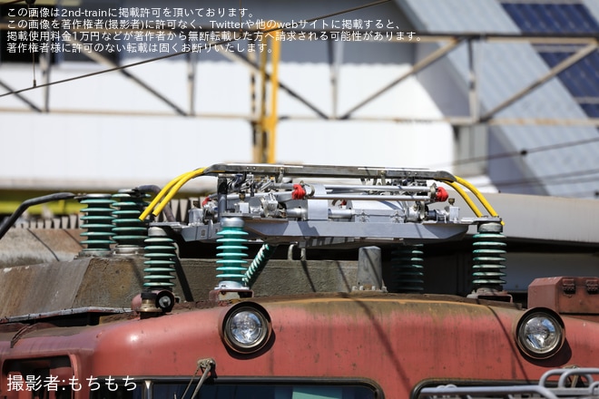 【JR貨】EF81-404小倉車両所出場を不明で撮影した写真