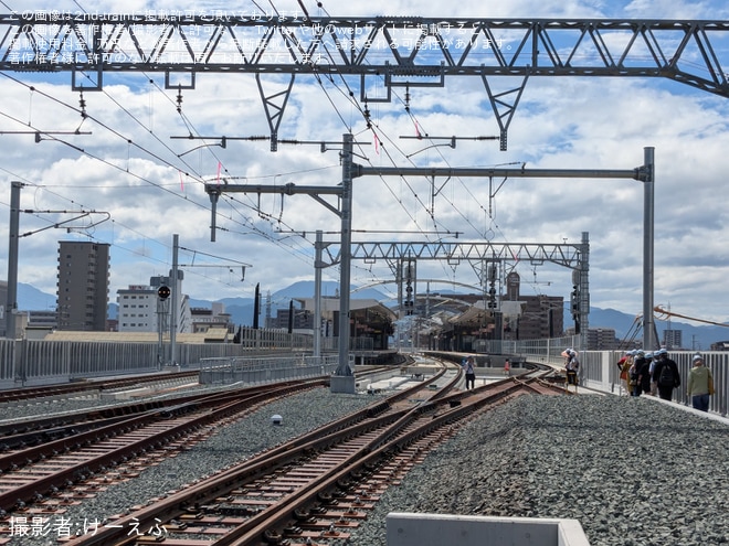 【JR四】「新・松山駅 開業前見学ツアー」が催行を松山駅で撮影した写真