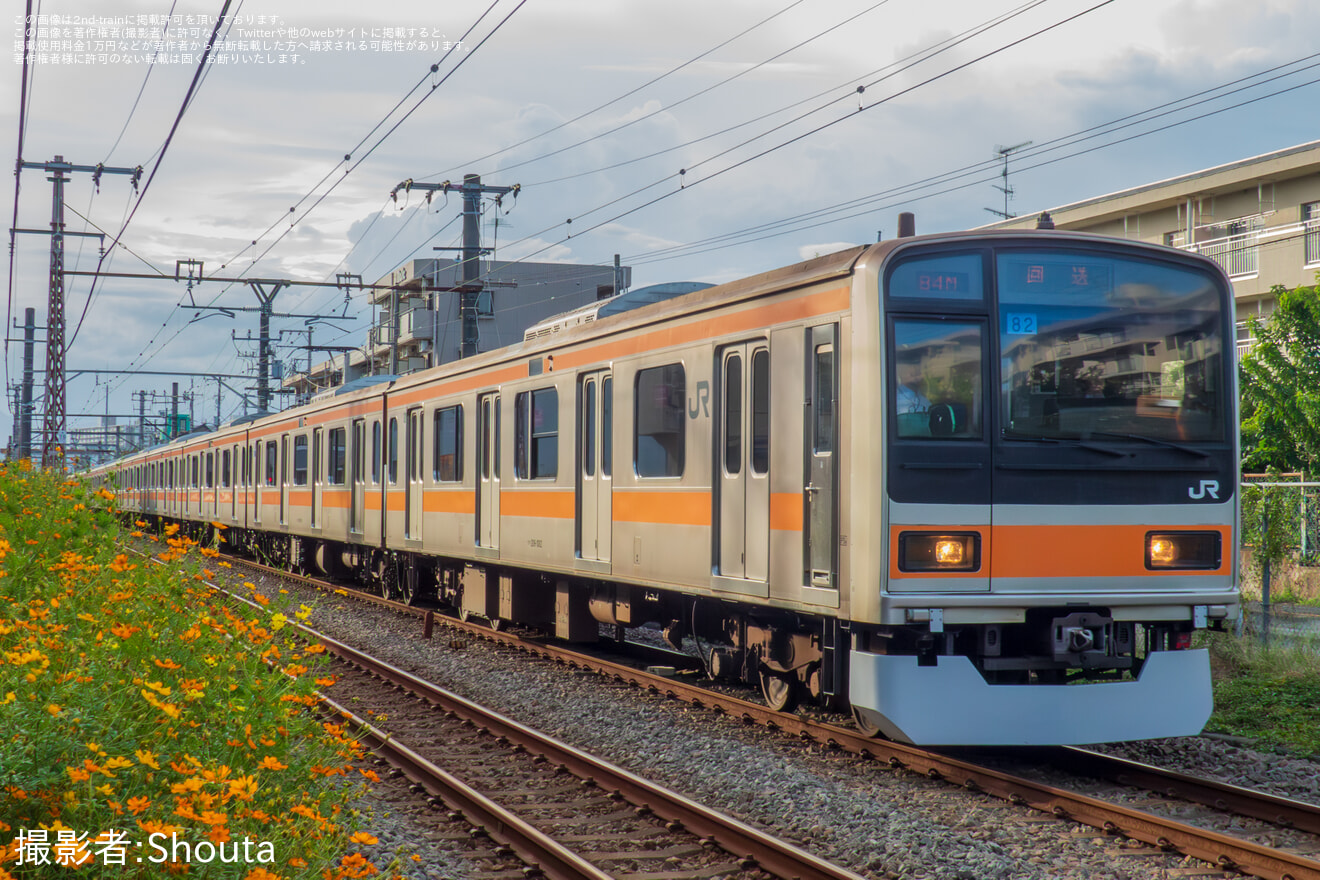 【JR東】209系トタ81編成とトタ82編成が拝島から回送の拡大写真