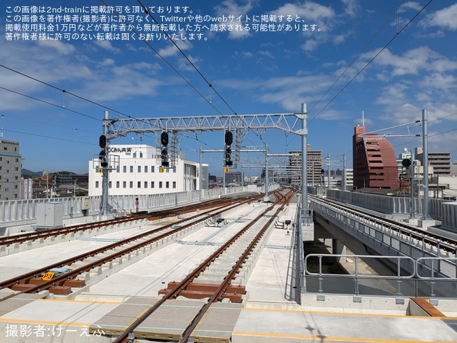 【JR四】「新・松山駅 開業前見学ツアー」が催行を松山駅で撮影した写真