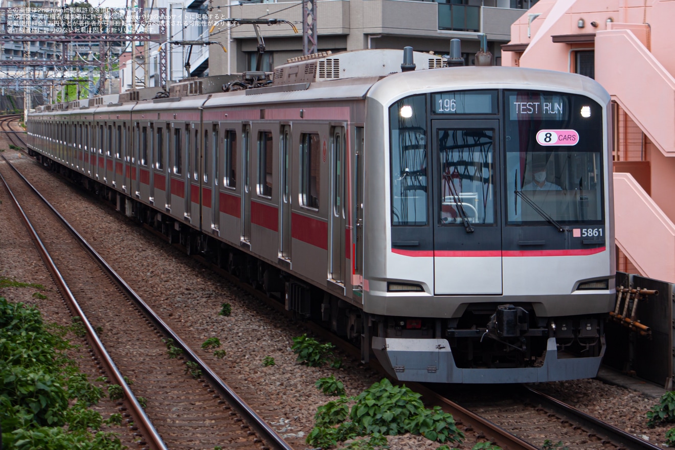 【東急】5050系5161F長津田車両工場出場試運転の拡大写真