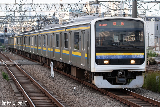 【JR東】209系C615編成大宮総合車両センター入場回送を不明で撮影した写真