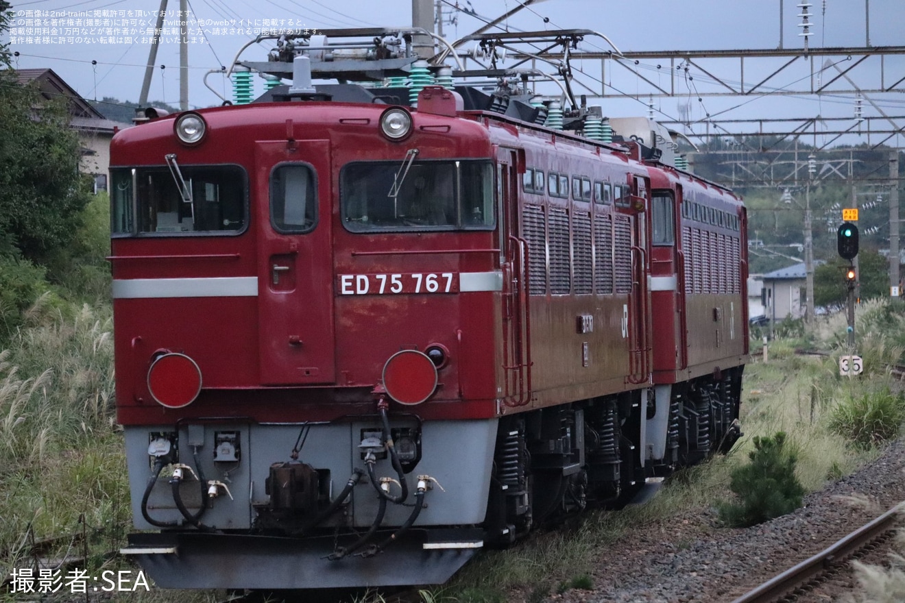 【JR東】ED75-767が仙台へ配給輸送の拡大写真