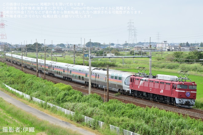 【JR東】EF81-80牽引仙台行きカシオペア紀行運転（20240921）を不明で撮影した写真