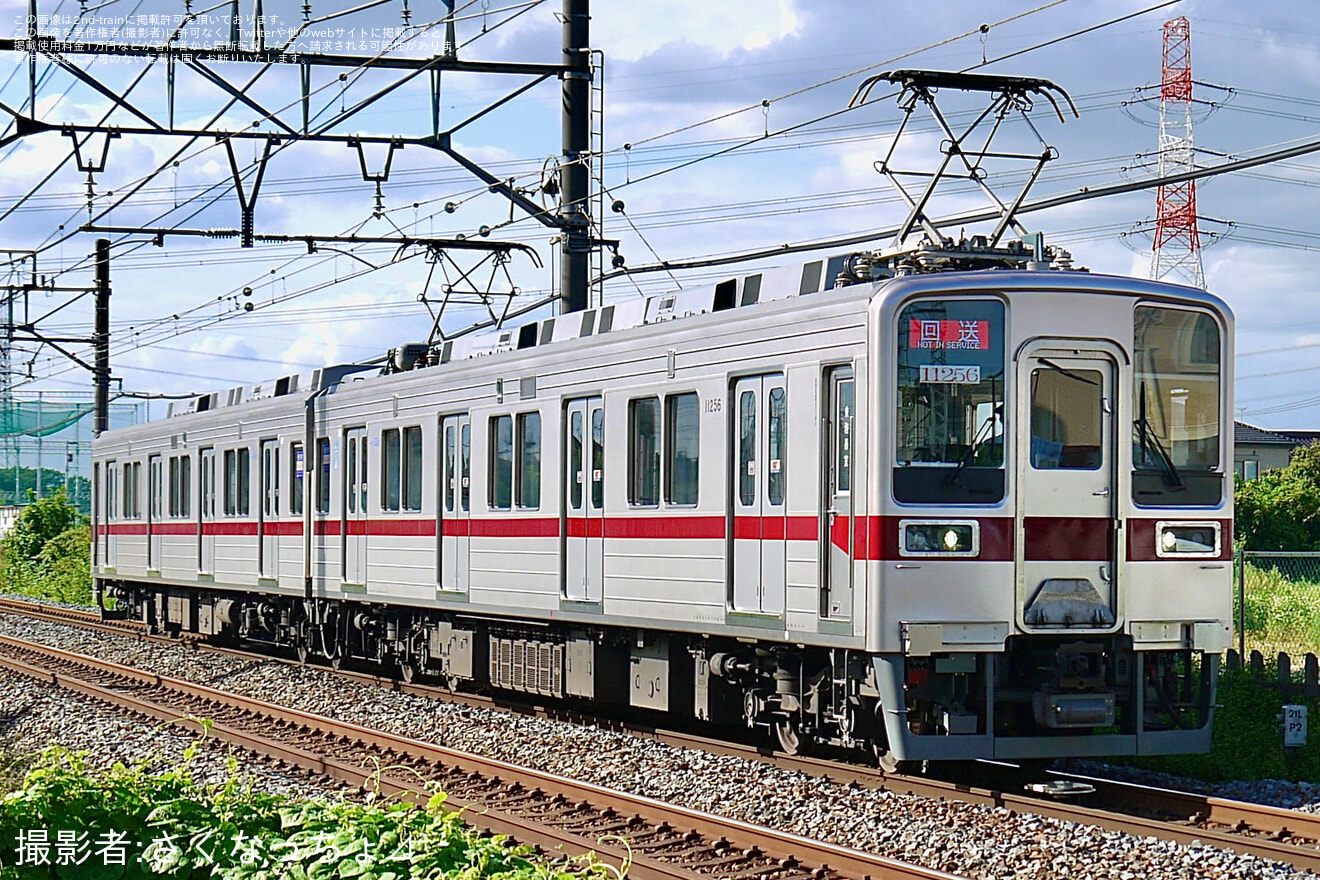 【東武】10030型11256F 津覇車輌出場・南栗橋工場入場回送の拡大写真